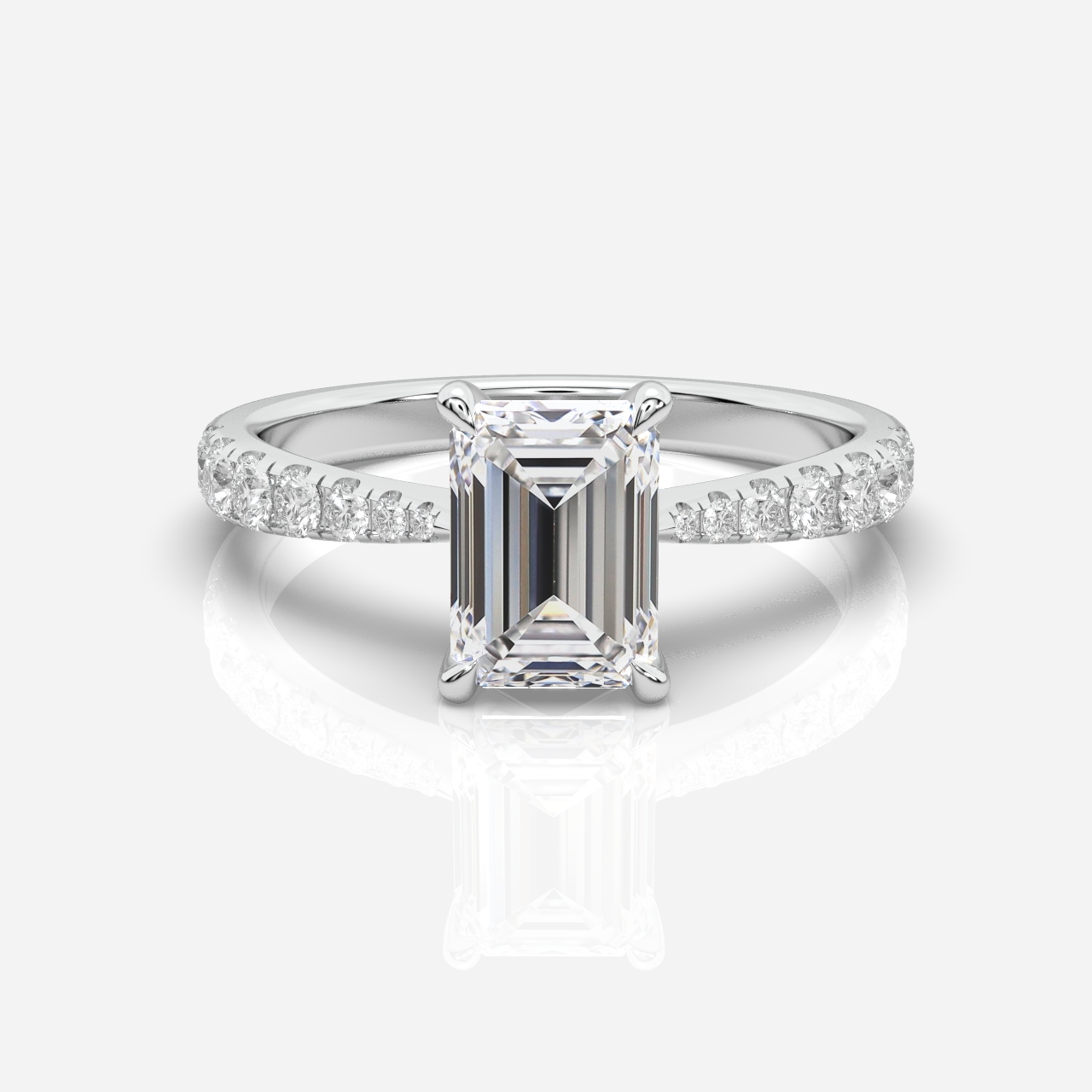 Ava Diamond Band Emerald